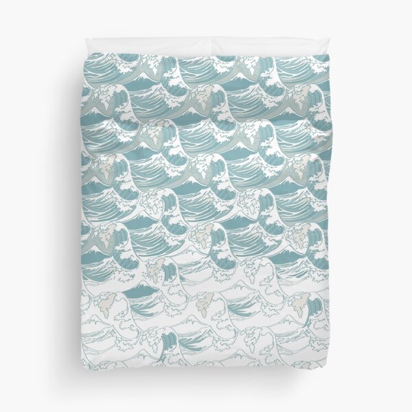Big blue wave Duvet Cover