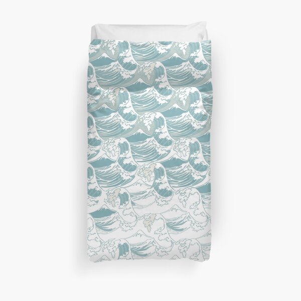 Big blue wave Duvet Cover