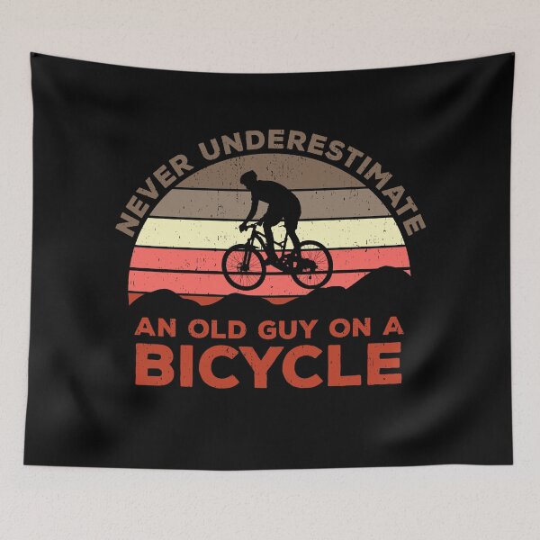 Item preview, Never Underestimate An old Guy On A Bicycle - Christmas Gift Idea designed and sold by JulianoZn97.