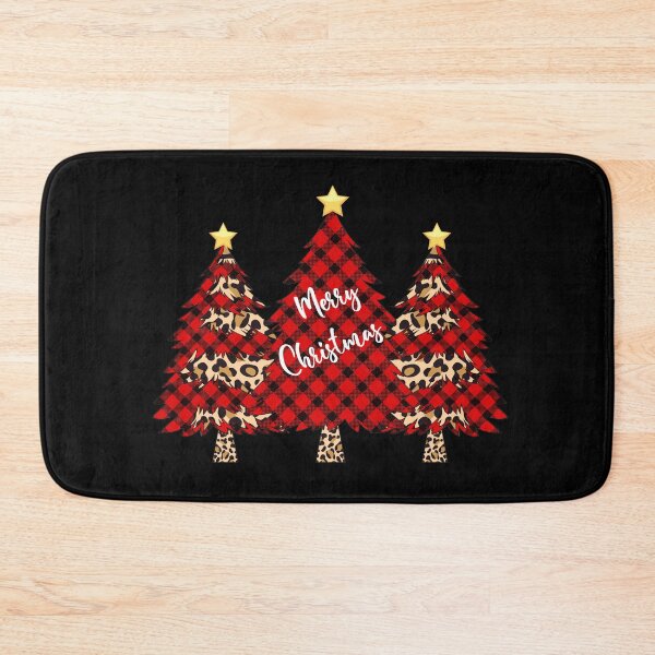 Item preview, Merry Christmas Tree Checkered Leopard designed and sold by REApparelCo.