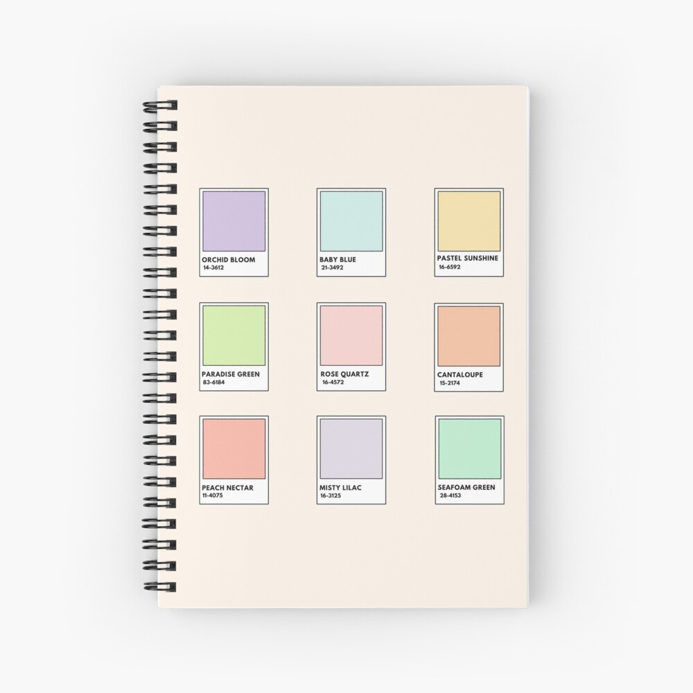 Aesthetic Pastel Color Cards  Art Print