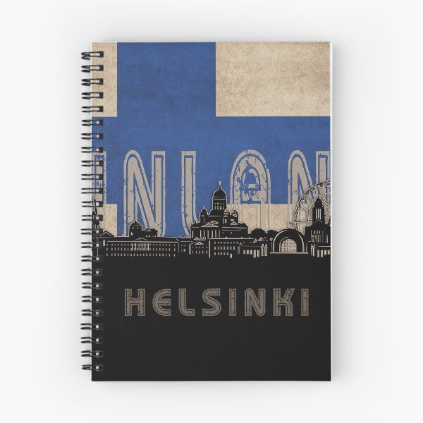 Item preview, helsinki skyline flag designed and sold by BekimART2.