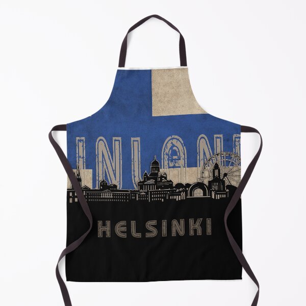 Item preview, helsinki skyline flag designed and sold by BekimART2.