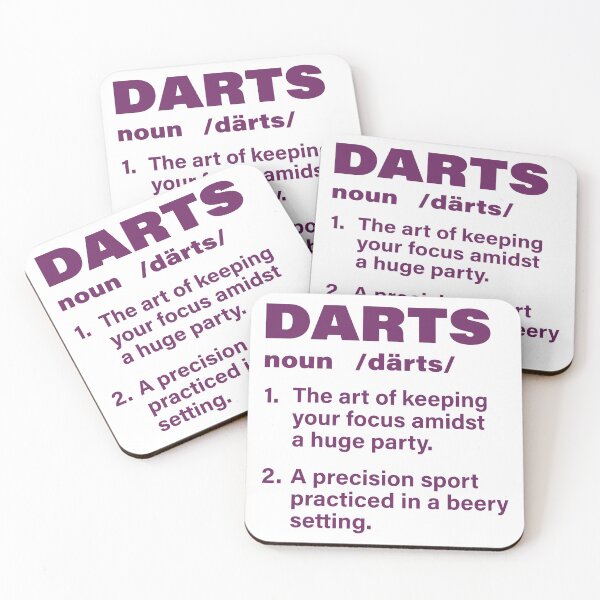 Item preview, Funny Darts Definition designed and sold by OmmeDesigns.