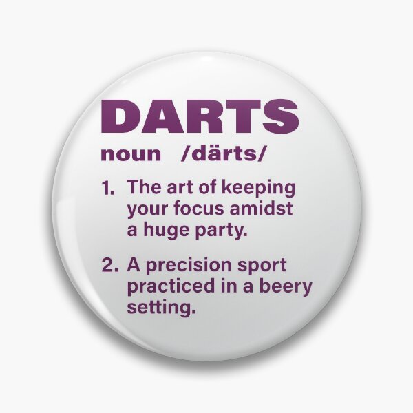 Item preview, Funny Darts Definition designed and sold by OmmeDesigns.