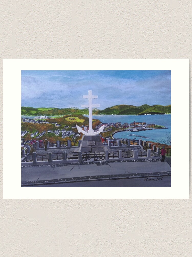 "Cross of Lorraine, Lyle Hill, Greenock" Art Print for Sale by