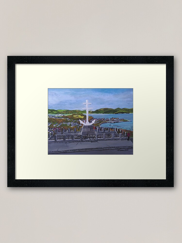 "Cross of Lorraine, Lyle Hill, Greenock" Framed Art Print for Sale by