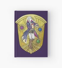 Stained Glass Female Robin Hardcover Journal