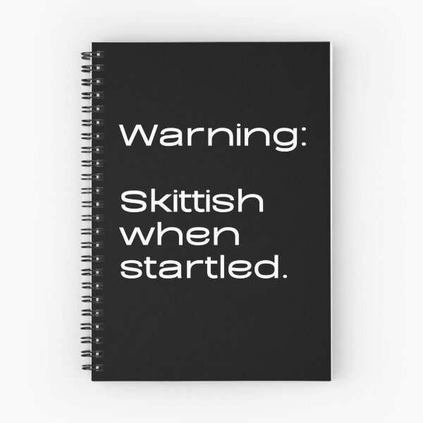 Item preview, Warning: Skittish When Startled designed and sold by WhimsicaliTee.