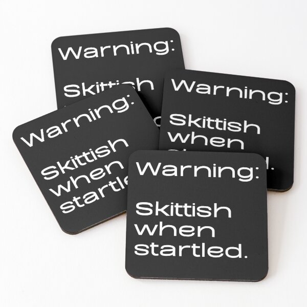 Item preview, Warning: Skittish When Startled designed and sold by WhimsicaliTee.