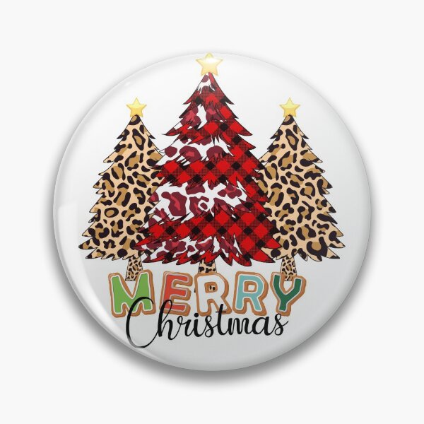 Item preview, Merry Christmas Tree Checkered Leopard v.2 designed and sold by REApparelCo.