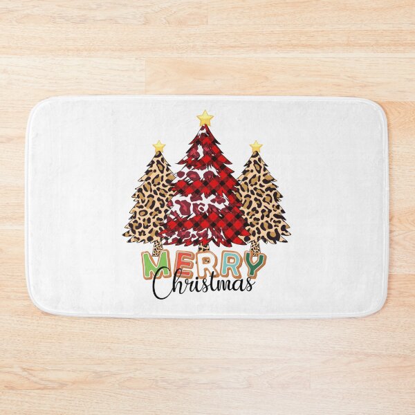 Item preview, Merry Christmas Tree Checkered Leopard v.2 designed and sold by REApparelCo.