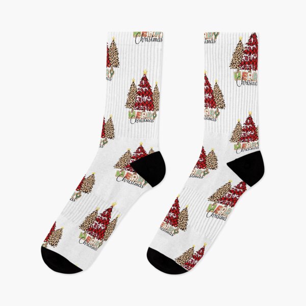 Item preview, Merry Christmas Tree Checkered Leopard v.2 designed and sold by REApparelCo.