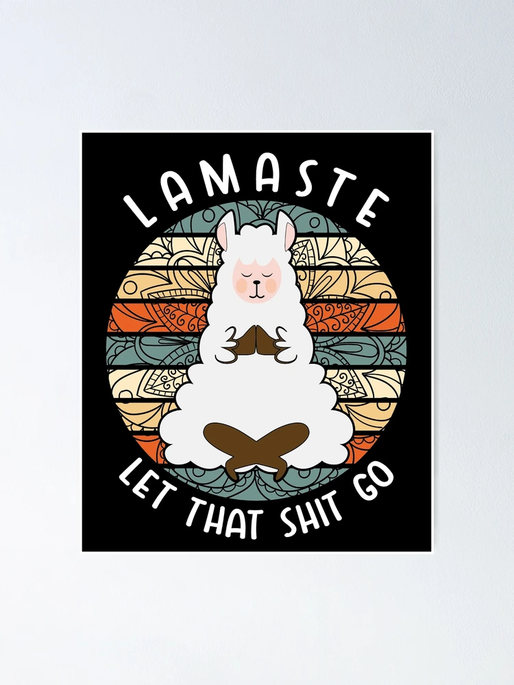 Spreadshirt Stoffbeutel 'Llamaste' – Yoga Lama Design, Nachhaltiger Baumwollbeutel