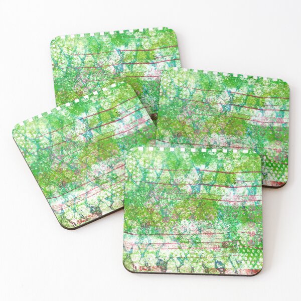 Item preview, "Patterns 2" Gel Print Painting designed and sold by peonypours.