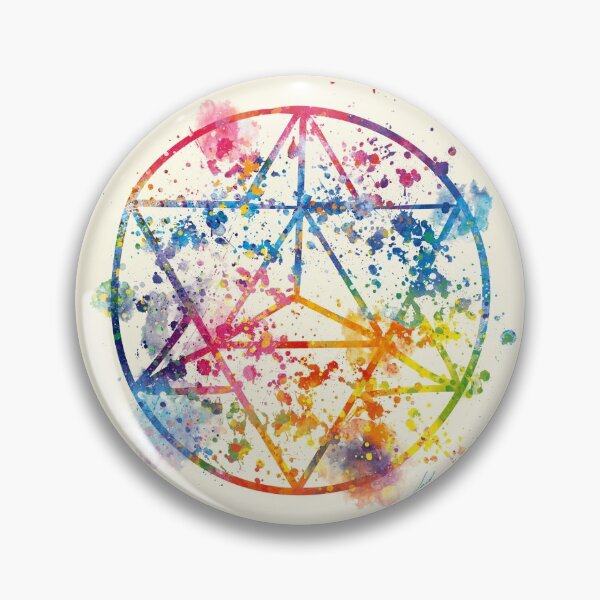 Item preview, Watercolor Sacred Geometry For Good Luck by Vart designed and sold by vartstudio.