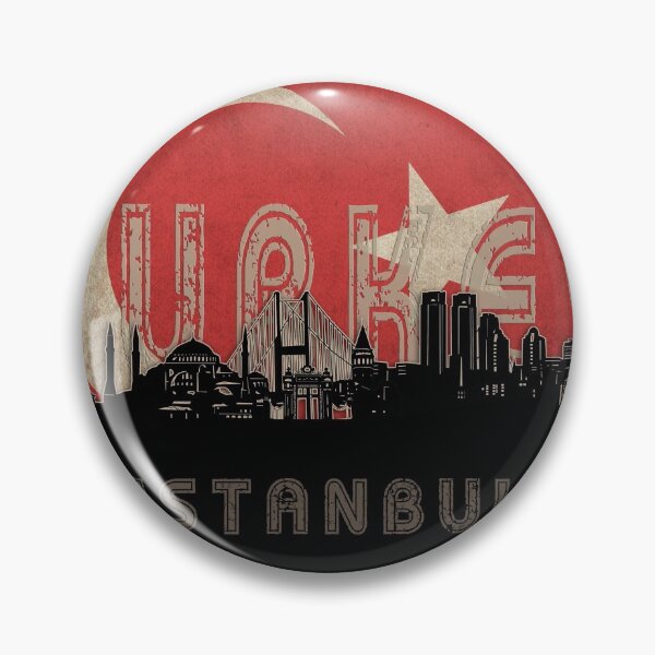 Item preview, istanbul skyline flag designed and sold by BekimART2.