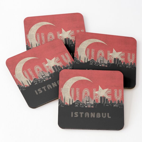 Item preview, istanbul skyline flag designed and sold by BekimART2.