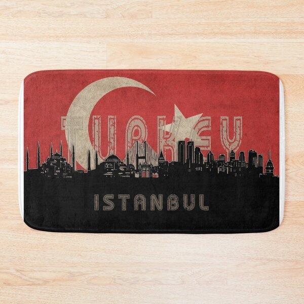 Item preview, istanbul skyline flag designed and sold by BekimART2.