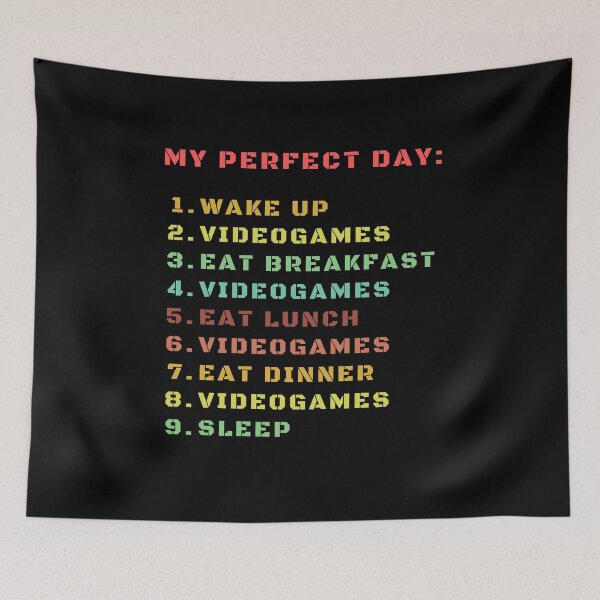 Item preview, My Perfect Day Videogames Lover Gamer Addict designed and sold by Trankix.