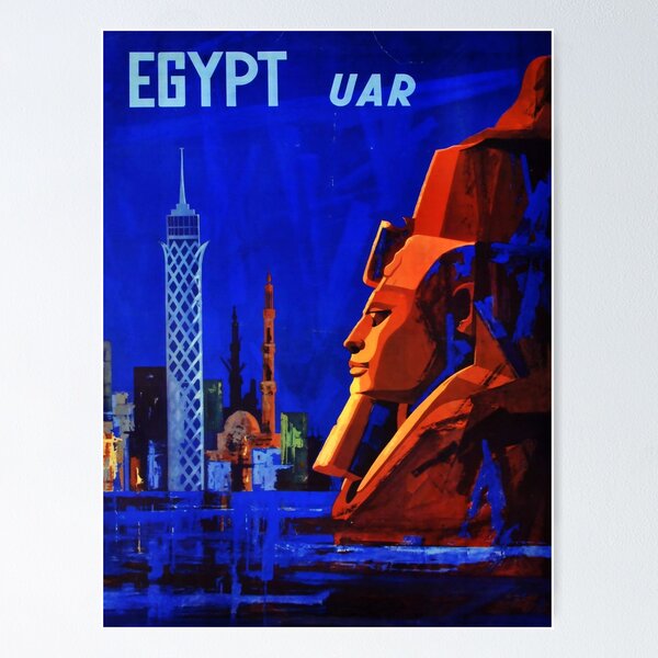 Item preview, retro iconic Egypt UAR designed and sold by CorasPosters.