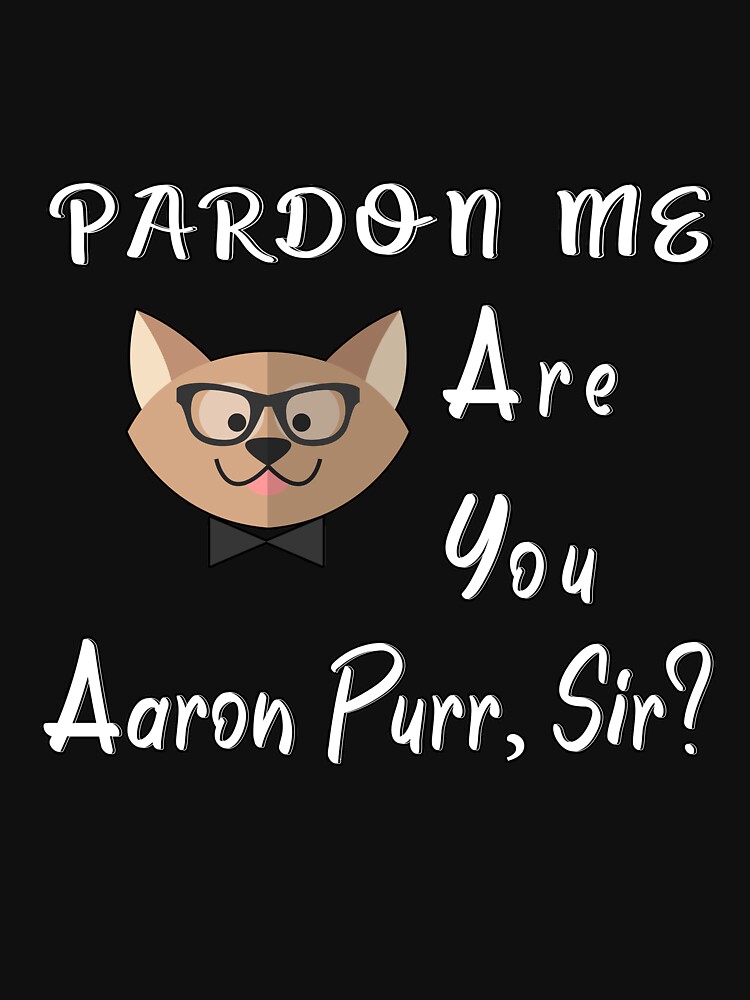 Pardon Me Are You Aaron Purr Sir T-Shirt