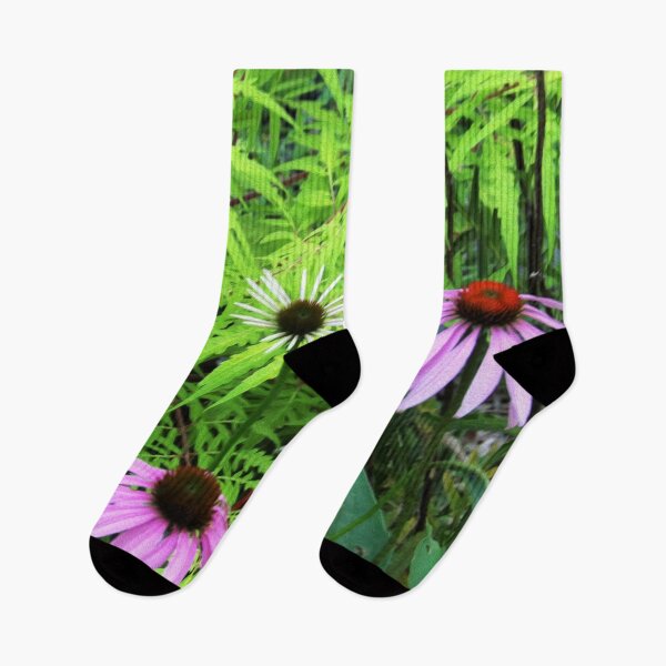 Item preview, Chartreuse Green Tiger Eye Tree and Pink Coneflowers designed and sold by myrubiogarden.