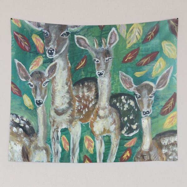 Item preview, The deer and his family designed and sold by ThereseLyssia.