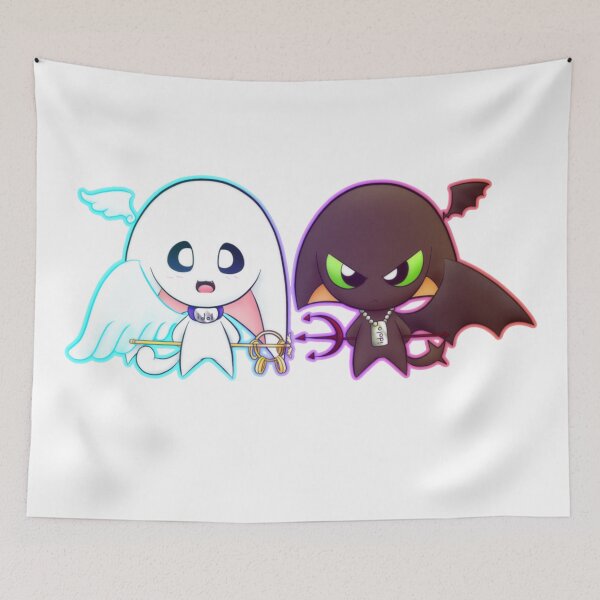 Item preview, Chibi Angel and Demon designed and sold by Creative19500.
