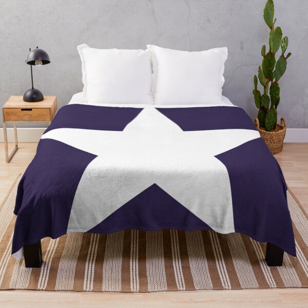Item preview, Single WHITE STAR on a NAVY BLUE Background designed and sold by RachelMacht.