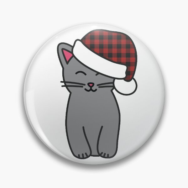 Item preview, Christmas Cat with a Plaid Hat designed and sold by Numero14.
