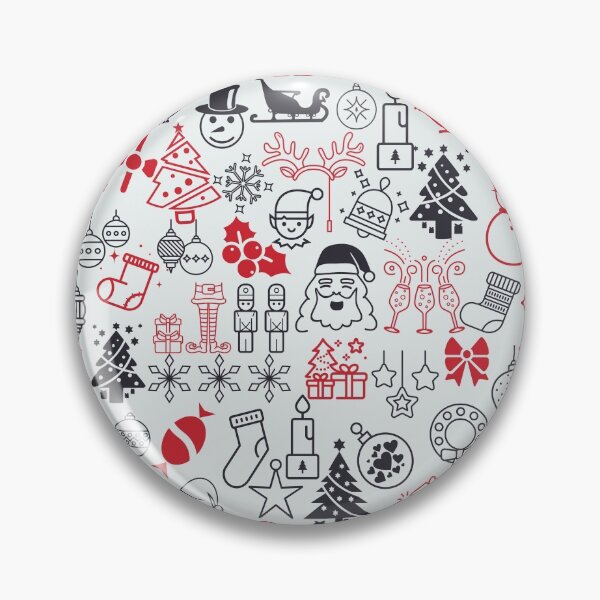 Item preview, Fun Christmas doodle White Red Black collection by Studio M & Co designed and sold by Studio M & Co..