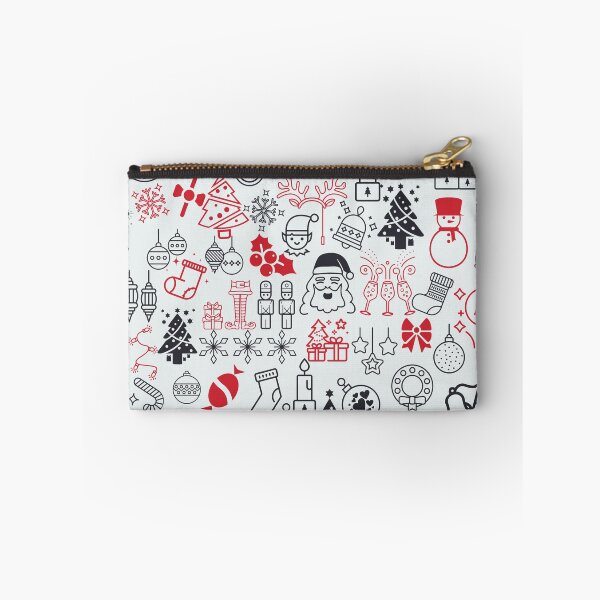 Item preview, Fun Christmas doodle White Red Black collection by Studio M & Co designed and sold by Studio M & Co..