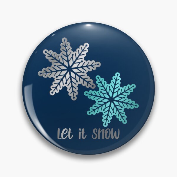 Item preview, Shiny Aqua/Silver Snowflake: Let It Snow designed and sold by PawsitiveMum.