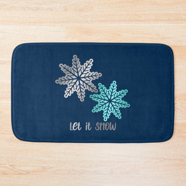 Item preview, Shiny Aqua/Silver Snowflake: Let It Snow designed and sold by PawsitiveMum.