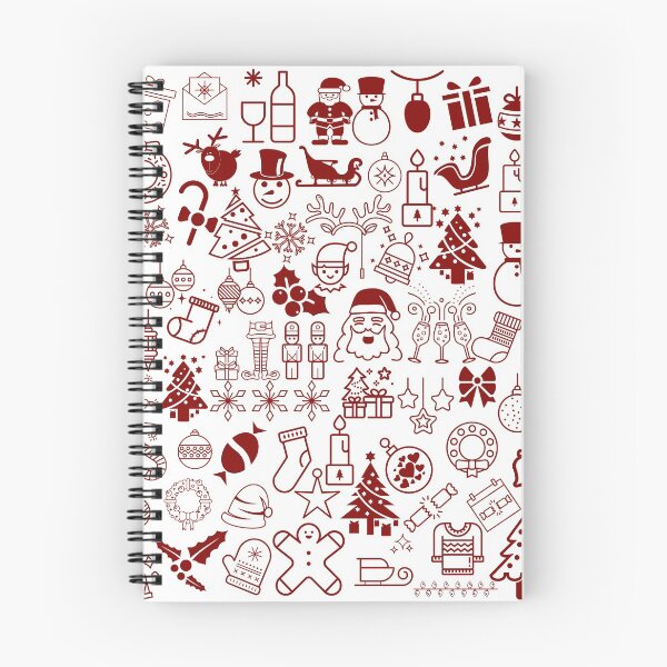 Item preview, Fun Christmas doodle White Red collection by Studio M & Co designed and sold by Studio M & Co..