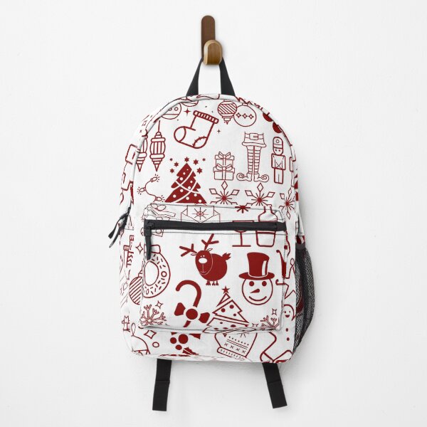 Item preview, Fun Christmas doodle White Red collection by Studio M & Co designed and sold by Studio M & Co..