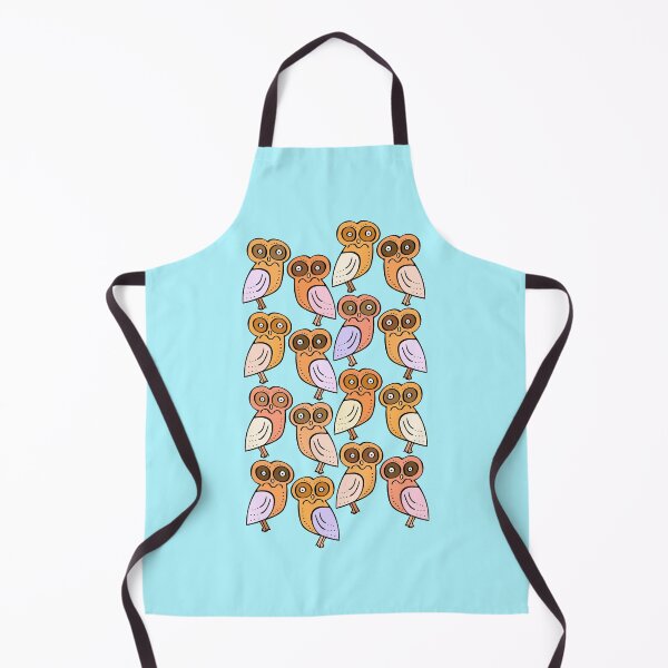 Item preview, Colorful and Cute Owl Pattern (baby blue) designed and sold by Davey's Designs.