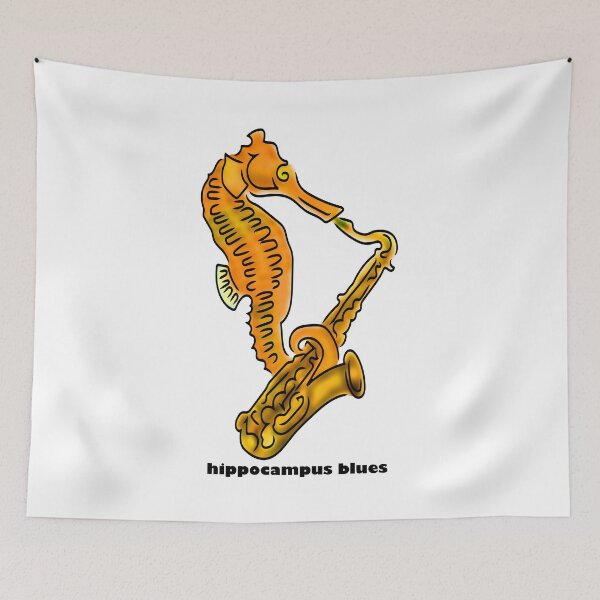 Item preview, Hippocampus blues designed and sold by Xdelacra.