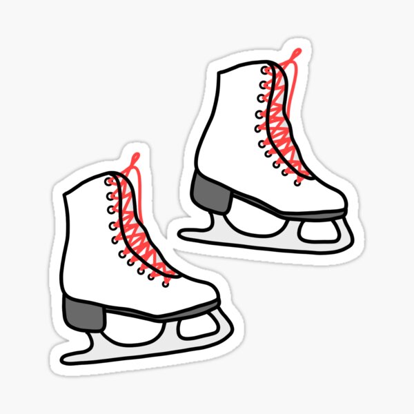 Item preview, White ice skate designed and sold by LawrenceMH.