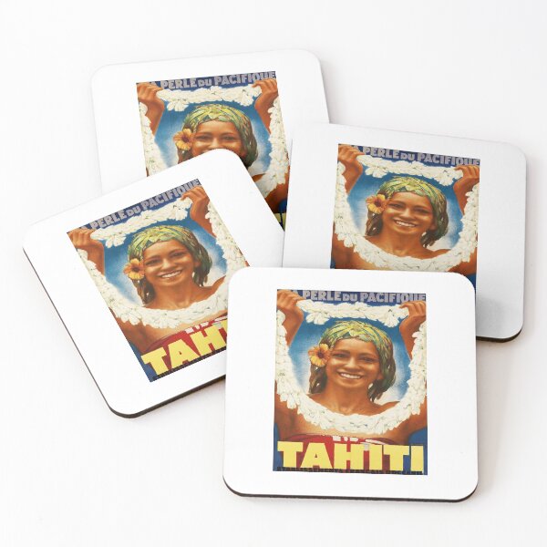 Artikelvorschau, retro iconic Tahiti entworfen und verkauft von CorasPosters.