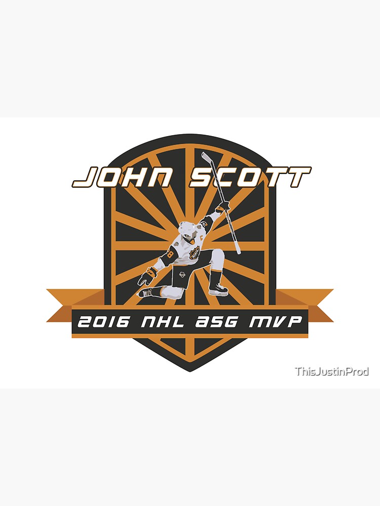 "John Scott ASG MVP" Sticker for Sale by ThisJustinProd Redbubble