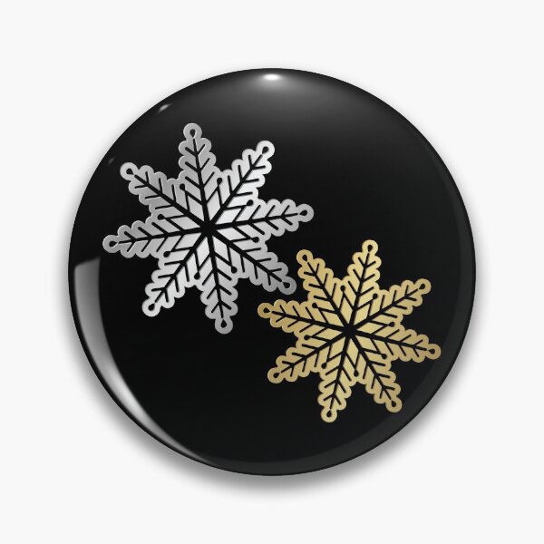 Item preview, Shiny Gold/Silver Snowflake Pattern designed and sold by PawsitiveMum.
