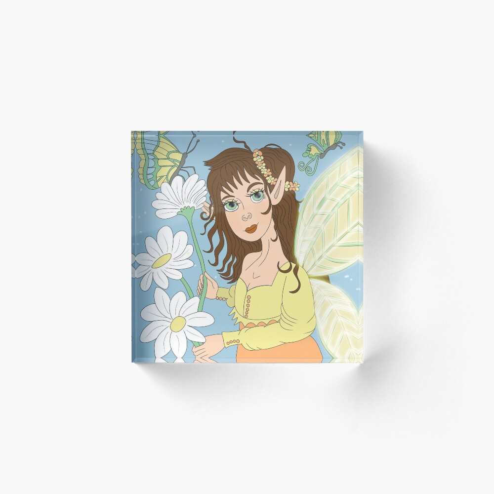 Fairy With Butterflies  Art Board Print for Sale by drawwithren