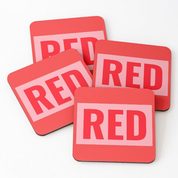 Item preview, Red text simple classic typography designed and sold by AmongOtherThngs.