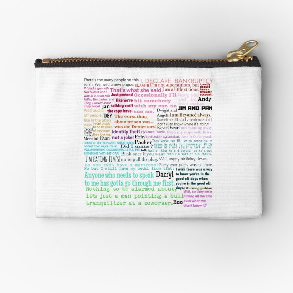 The Office Quotes Zipper Pouch
