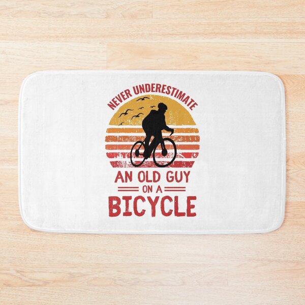 Item preview, Never underestimate an old guy on a bicycle funny biker quotes designed and sold by OneTimeEngineer.