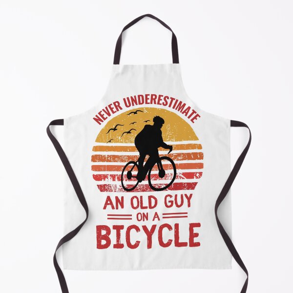 Item preview, Never underestimate an old guy on a bicycle funny biker quotes designed and sold by OneTimeEngineer.