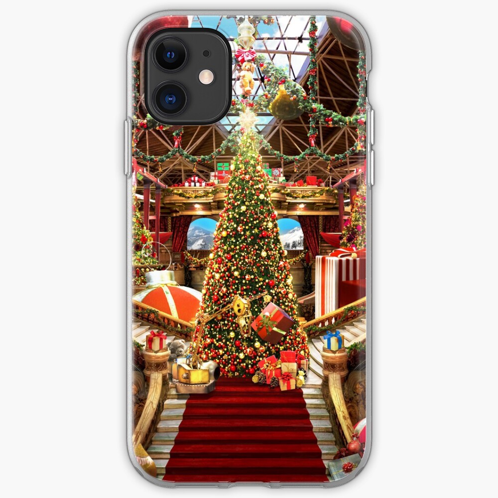 Santas Workshop - Christmas Holiday Art iPhone Case