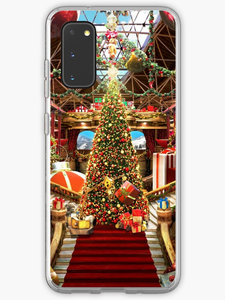 Samsung Galaxy Phone Case, Santas Workshop - Christmas Holiday Art designed and sold by EPMattson